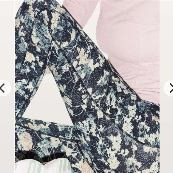 Lululemon Speed Up Tights Leggings Full On Luxtreme 28" in Spring Bloom Multi 6 - Picture 9 of 16